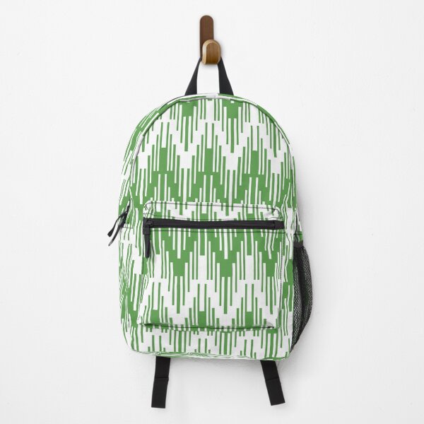 Item preview, Green and White Striped Chevron Ripple Pattern Pairs DE 2022 Trending Color Golf Course DE5601 designed and sold by ColorOfTheYears.