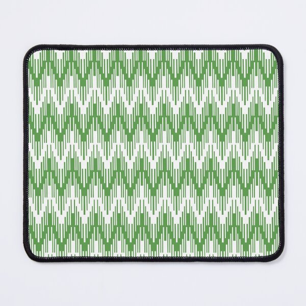 Item preview, Green and White Striped Chevron Ripple Pattern Pairs DE 2022 Trending Color Golf Course DE5601 designed and sold by ColorOfTheYears.
