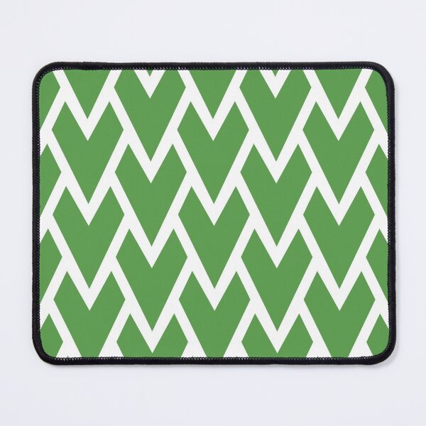 Item preview, Green and White Tessellation Line Pattern 17 Pairs DE 2022 Trending Color Golf Course DE5601 designed and sold by ColorOfTheYears.