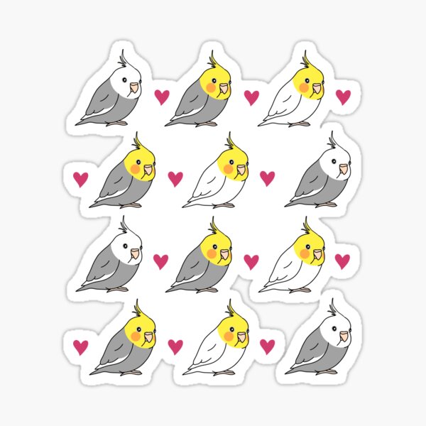 Chubby Cockatiel Stickers