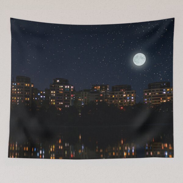 Item preview, Bucharest moolight. Beautiful night reflection designed and sold by D/Art ⭐⭐⭐⭐⭐.
