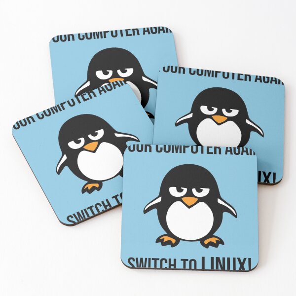 Item preview, Swith to Linux Angry Tux Penguin Sticker designed and sold by MatthiasKletti.