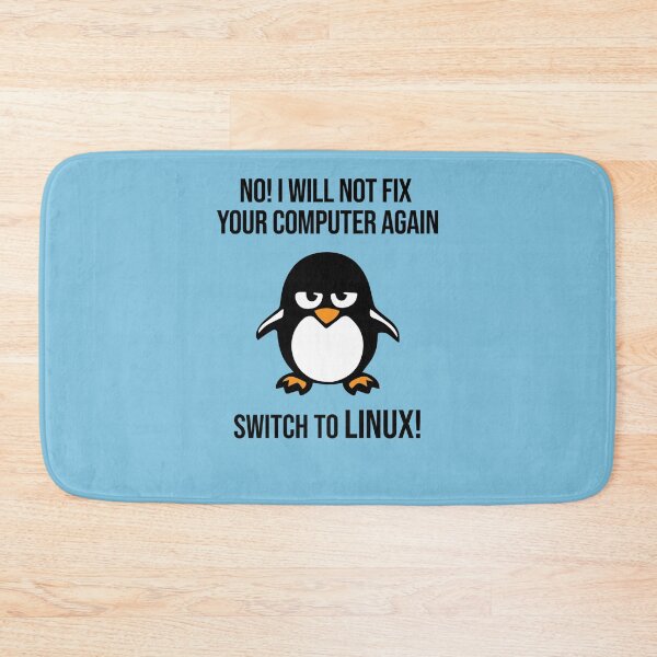 Item preview, Swith to Linux Angry Tux Penguin Sticker designed and sold by MatthiasKletti.