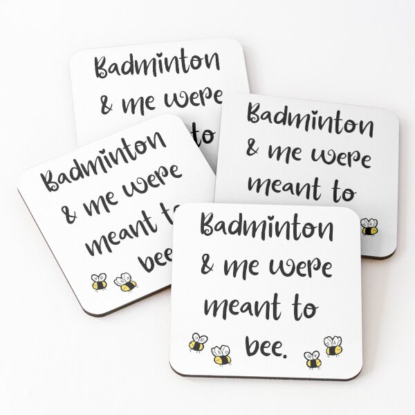 Item preview, Badminton & me were meant to bee. designed and sold by TheGreenGoat.