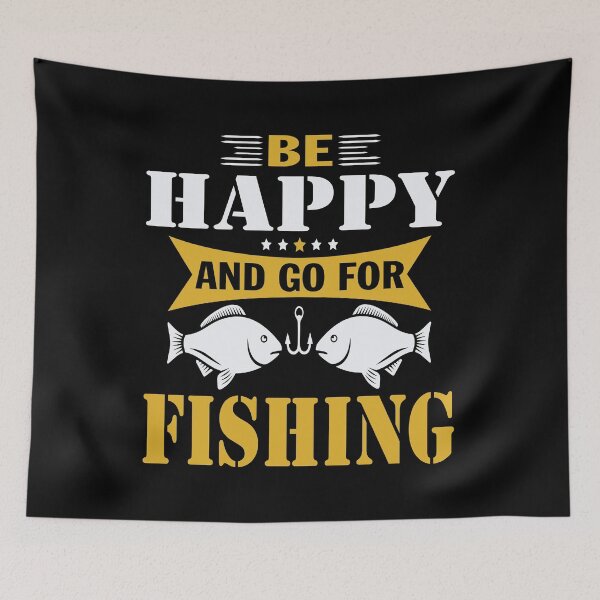 Item preview, Be happy and go for fishing T-shirt. designed and sold by Mr18JasimU.