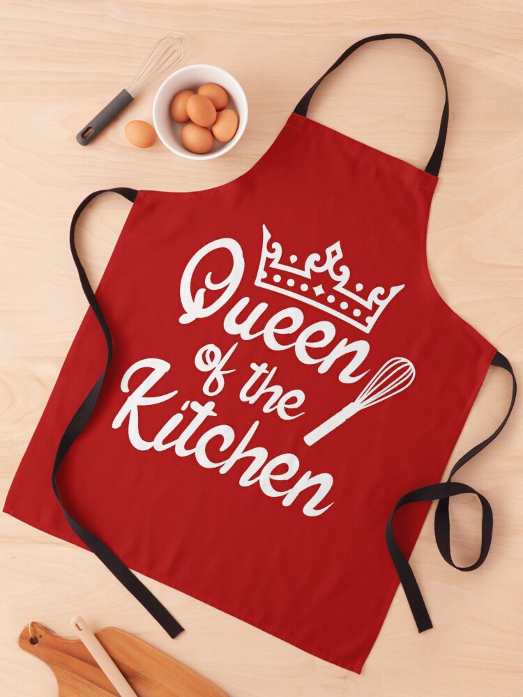 Tablier for Sale avec l'œuvre « Reine de la cuisine, citation de cuisine  drôle, citation de cuisine, cadeau pour maman Design » de l'artiste  DesignHouse07