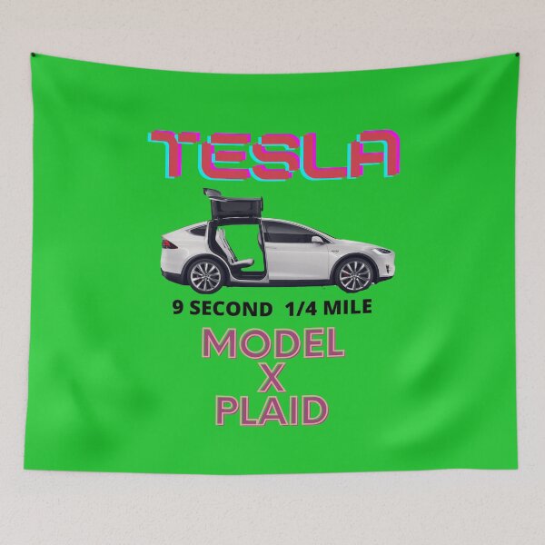 Item preview, Model X Plaid 9 second 1/4 mile. designed and sold by wildwesdesigns.