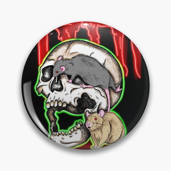 Item preview, Skull with rats designed and sold by GlacialGothique.