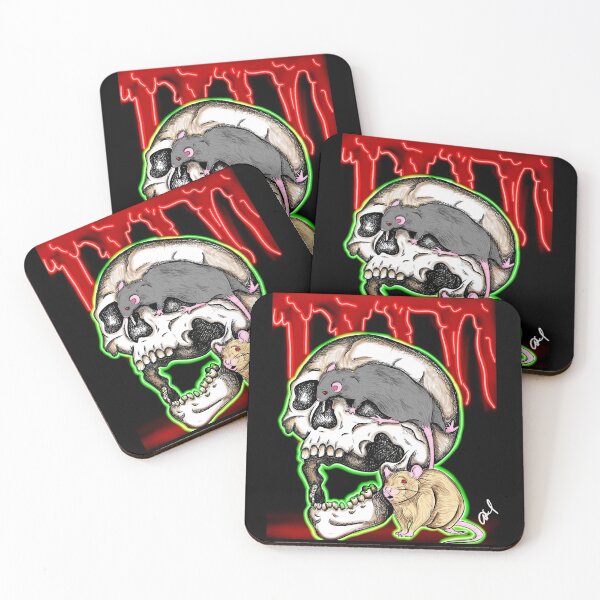 Item preview, Skull with rats designed and sold by GlacialGothique.