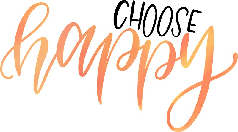 "Choose Happy" Stickers by marleesmarkings | Redbubble