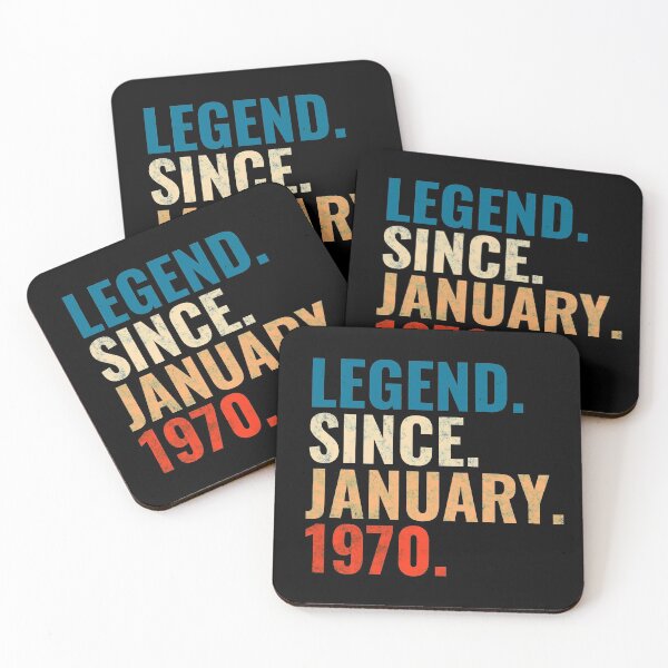 Item preview, Legend Since January 1970 Retro Vintage designed and sold by Teelogic.