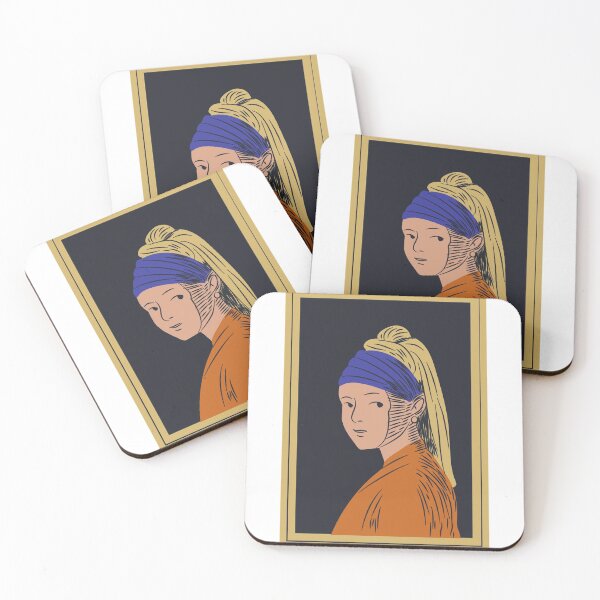 Item preview, girl with a pearl earring designed and sold by PotluckPrints.