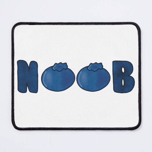 Item preview, n00b, newb, newbie, noob, blueberries, blueberry designed and sold by WalkSimplyArt.