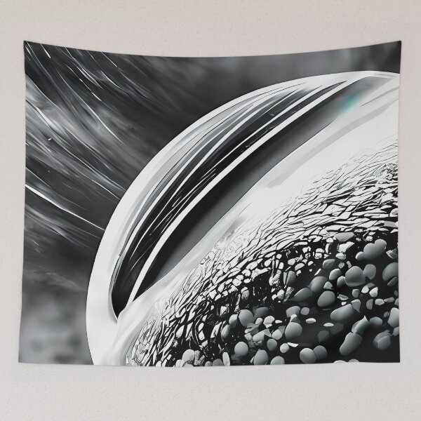 Item preview, Abstract planet rising designed and sold by ReachForArt.