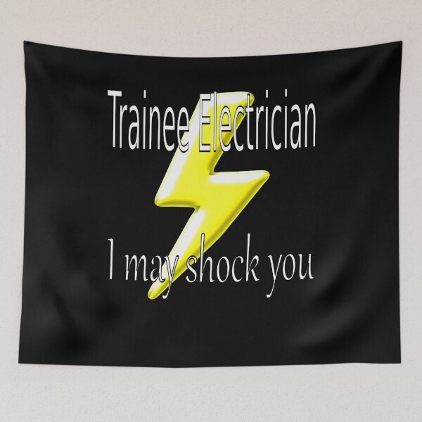 Item preview, Trainee Electrician designed and sold by CottagePop.