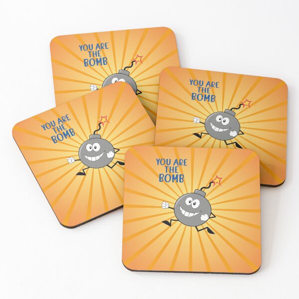 Item preview, You are the bomb, drawing of a bomb with orange background designed and sold by Martapp.