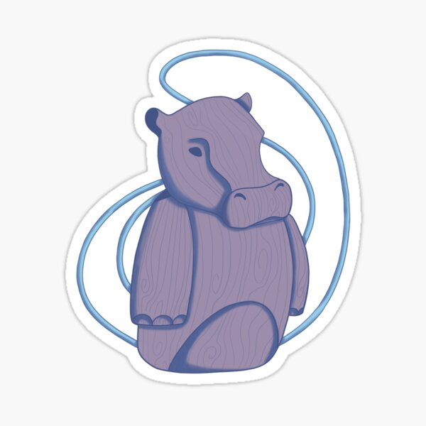 Item preview, Brave Hippo Totem - Inspired by Fère des Ours designed and sold by PotchouDoodle.