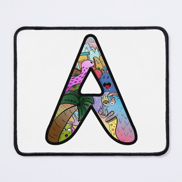 Item preview, "A" doodle art designed and sold by ShopItHereNow.