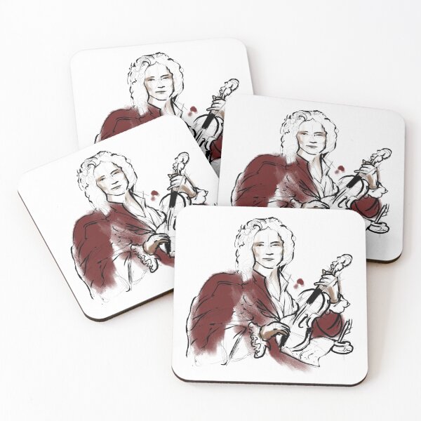 Item preview, Portrait of Antonio Lucio Vivaldi with violin Italian Baroque composer virtuoso violinist and teacher designed and sold by The Nerd Gift Source.