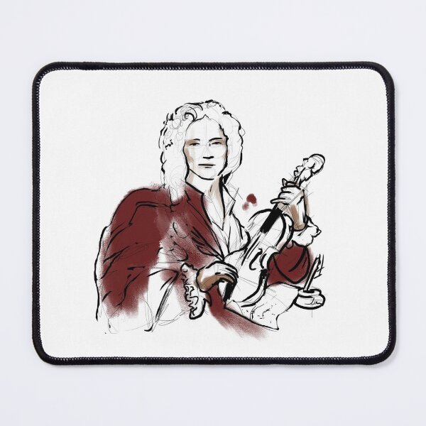Item preview, Portrait of Antonio Lucio Vivaldi with violin Italian Baroque composer virtuoso violinist and teacher designed and sold by The Nerd Gift Source.
