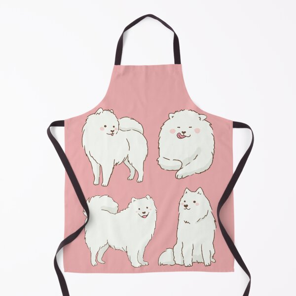 Item preview, samoyed dog smiling with tongue out stickers designed and sold by Mayarart.