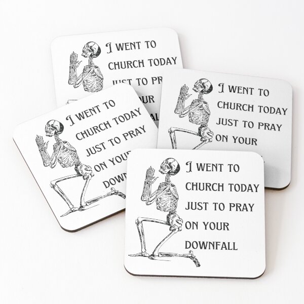 Item preview, Vintage Skeleton Praying On Your Downfall designed and sold by ktinasews.