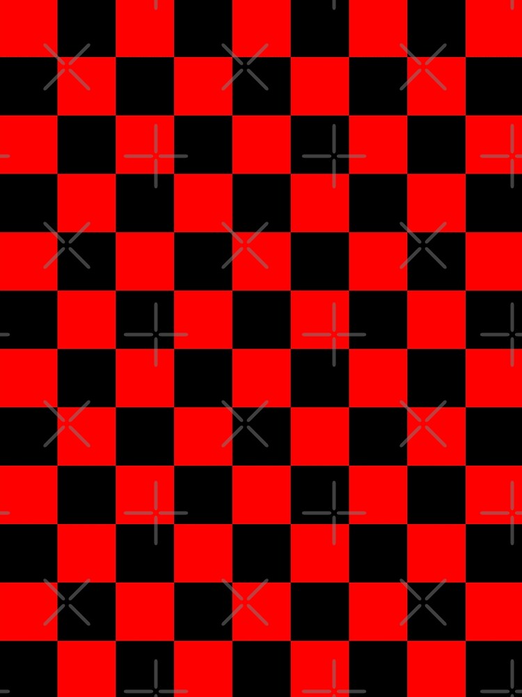 Black and sales red checkered