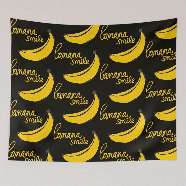 Artikelvorschau, banana smile gelb entworfen und verkauft von Veki5.