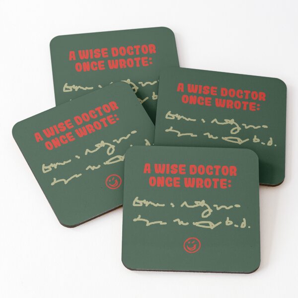 Item preview, A wise doctor once wrote ... indecipherable script (colour) designed and sold by SolidEarthArt.