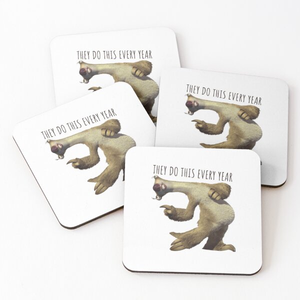 Item preview, Sid They Do This Every Year, Sloth They Do This Every Year designed and sold by ladylaughprints.
