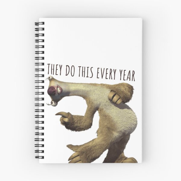 Item preview, Sid They Do This Every Year, Sloth They Do This Every Year designed and sold by ladylaughprints.