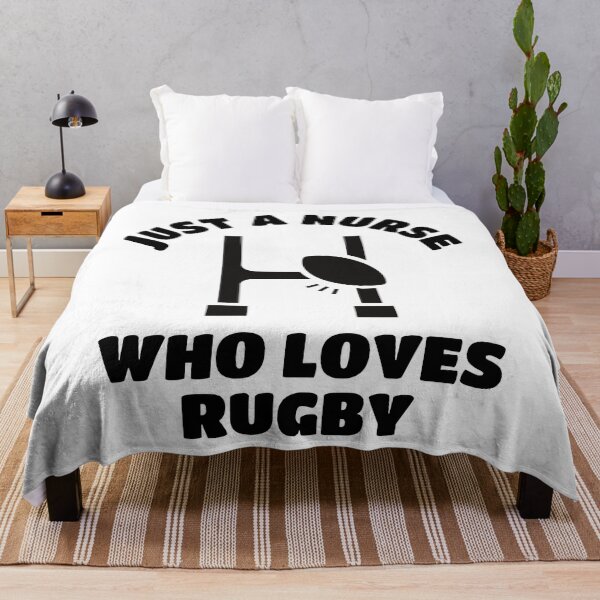 Item preview, Just a nurse who loves rugby designed and sold by TheGreenGoat.