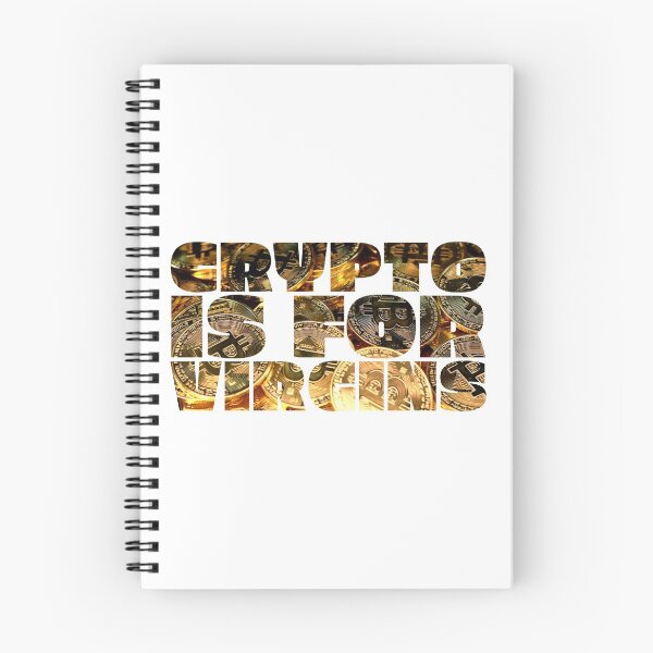 Item preview, Crypto Is For Virgins Gold Bitcoins in Background designed and sold by Web CreationsNL.
