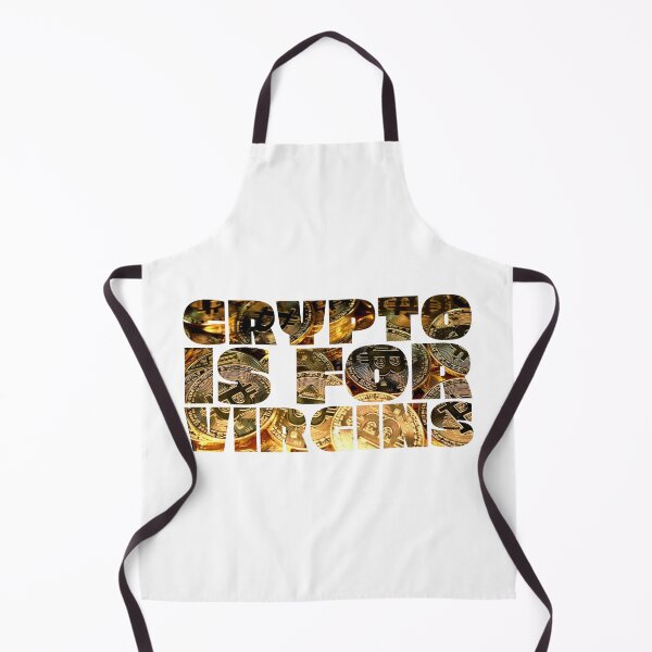Item preview, Crypto Is For Virgins Gold Bitcoins in Background designed and sold by Web CreationsNL.