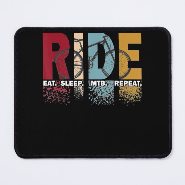 Item preview, Vintage Retro RIDE Eat Sleep MTB Repeat Mountain Biker Lover designed and sold by hoangminhSHOP.