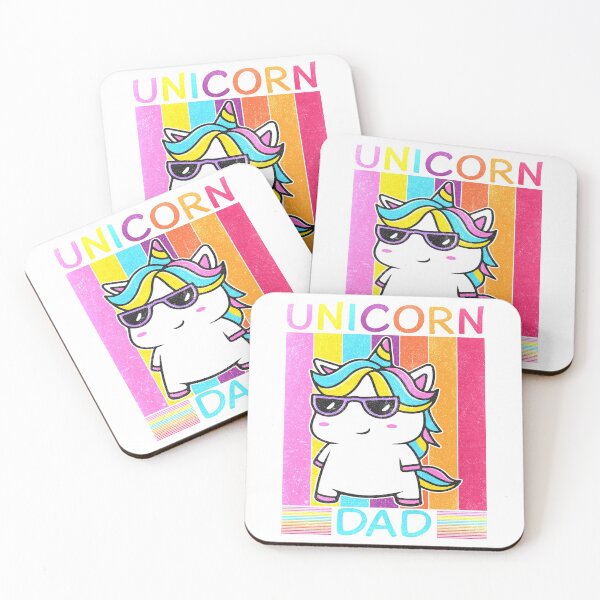 Item preview, daddy unicorn-funny animal typography designed and sold by Hartics.