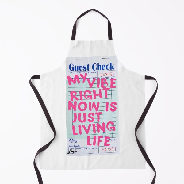 Item preview, My Vibe Right Now Is Just Living Life Guest Check Art (Pink) designed and sold by dressedbyjord.