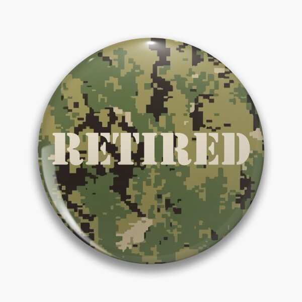 Item preview, Marine Pattern (MARPAT), NWU typeIII AOR-2, camouflage pattern swatch. US. Marines, US.navy - text: RETIRED typographic designed and sold by NineJuly.