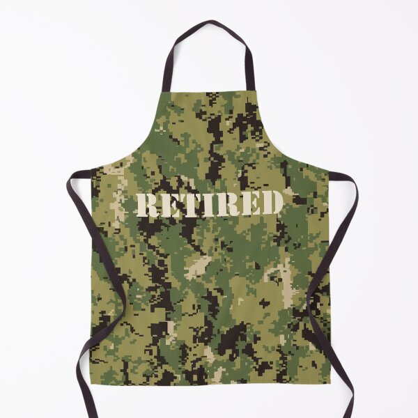 Item preview, Marine Pattern (MARPAT), NWU typeIII AOR-2, camouflage pattern swatch. US. Marines, US.navy - text: RETIRED typographic designed and sold by NineJuly.