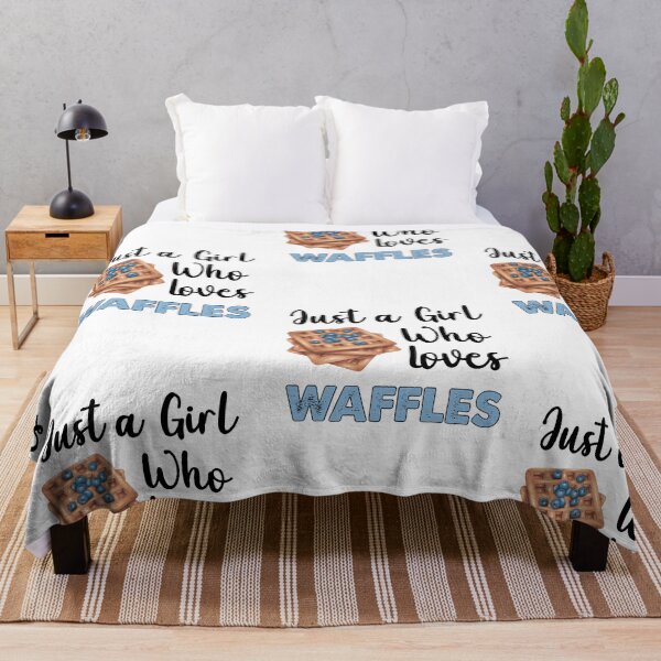 Item preview, Just A Girl Who Loves Waffles designed and sold by SportyDogShop.