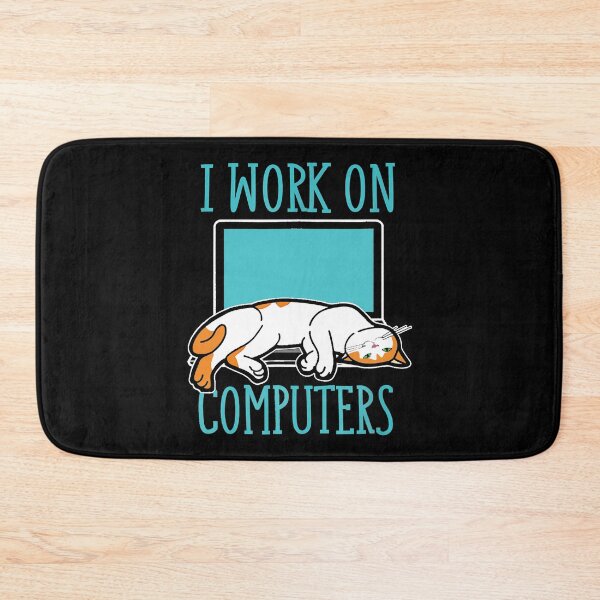 Item preview, Cats and Computers Laptop I Work On Computer designed and sold by jackjerry.