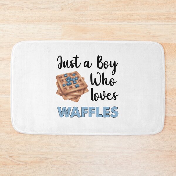 Item preview, Just A Boy Who Loves Waffles designed and sold by SportyDogShop.