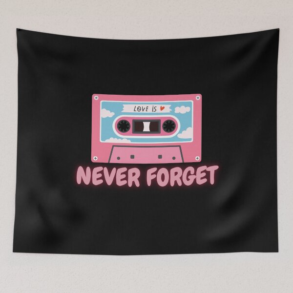 Item preview, Never Forget Retro Vintage Cassette Tape Graphic Novelty Mens Funny T Shirt designed and sold by world-of-things.