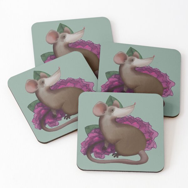 Item preview, Rat with flowers designed and sold by desperatelines.