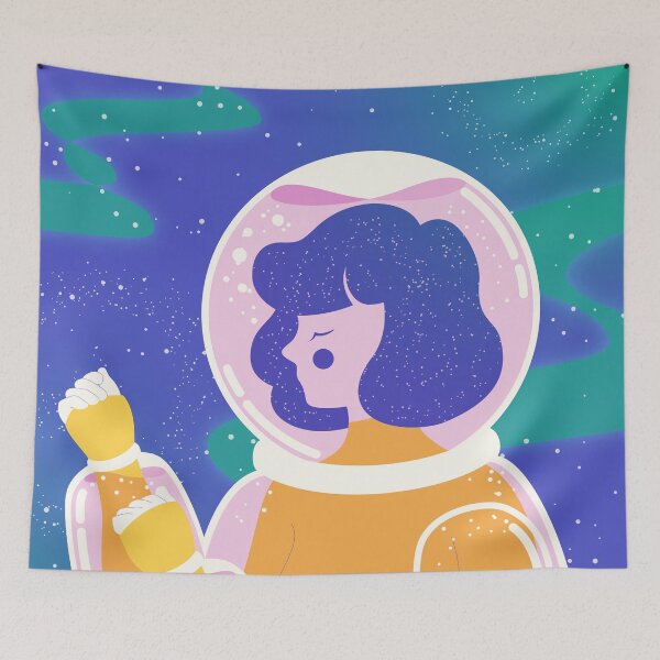Item preview, Bubblegum girl in bubblegum space designed and sold by eembesee.