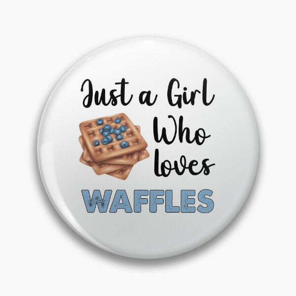 Item preview, Just A Girl Who Loves Waffles designed and sold by SportyDogShop.