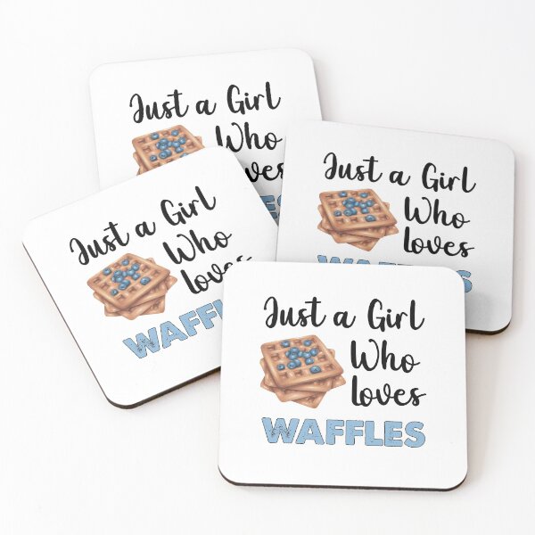 Item preview, Just A Girl Who Loves Waffles designed and sold by SportyDogShop.