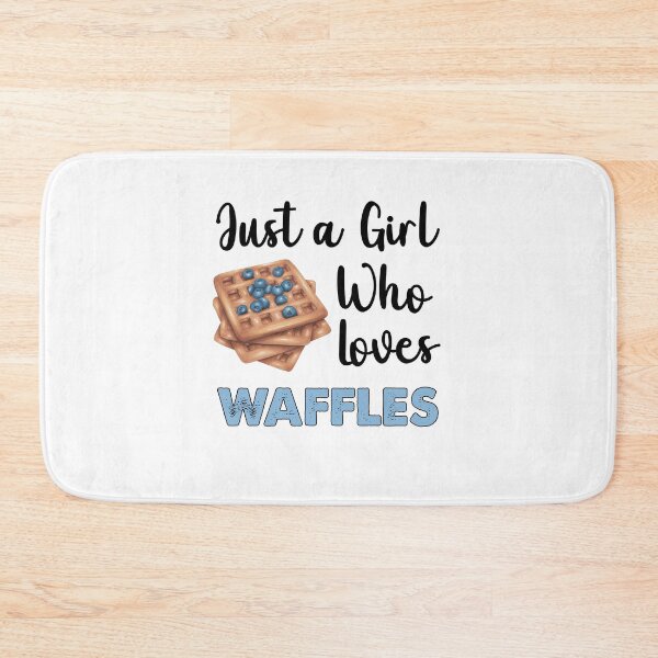 Item preview, Just A Girl Who Loves Waffles designed and sold by SportyDogShop.