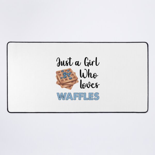 Item preview, Just A Girl Who Loves Waffles designed and sold by SportyDogShop.