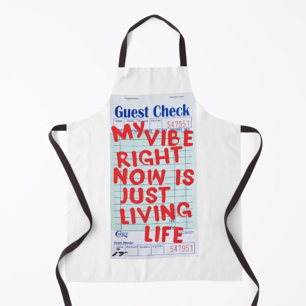 Item preview, My Vibe Right Now Is Just Living Life Guest Check Art (Red) designed and sold by dressedbyjord.